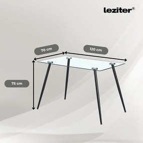 Milo 4+1 étkező garnitúra fekete-fekete