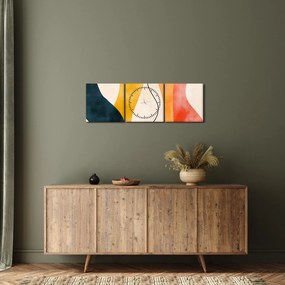Kép - Minimalista színes illusztráció II. (órával) (90x30 cm)