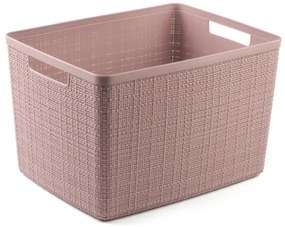 Curver Jute L doboz 20L rózsaszín