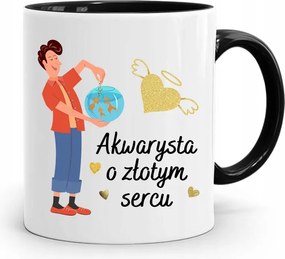 Akvarista Bögre Fekete Születésnapi Ajándék fényképes nyomtatással