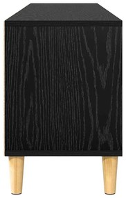 TV szekrény fiókkal Musta tammi 150 x 30 x 45 cm Faanyag