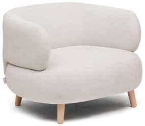 Bézs zsenília fotel Luisa – Kave Home