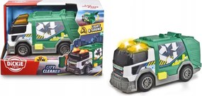 Dickie Toys City Cleaner 15 cm-es kukásautó hanggal és fénnyel Ajándék