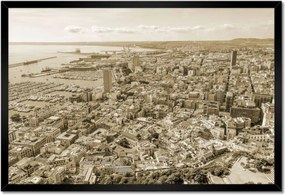 Poszterek keretben 60x40 Barcelona Panoráma
