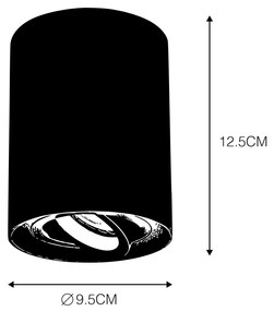 4 db acél spotlámpa szett dönthető és forgatható - Rondoo up