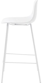 Fehér műanyag bárszék (ülésmagasság 67,5 cm) Whitby – Unique Furniture