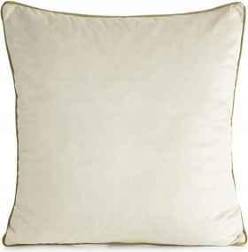 Dekoratív párnahuzat 45x45 Gaia 2 bézs világos, dekoratív szegéllyel díszítve