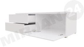 TV asztal Coral XI Double (fehér + fényes fekete). 1058399