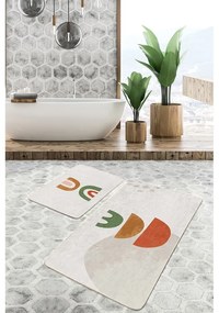 Bézs fürdőszobai kilépő szett 2 db-os 60x100 cm – Mila Home