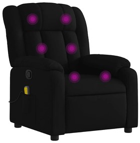 vidaXL fekete szövet dönthető masszázsfotel