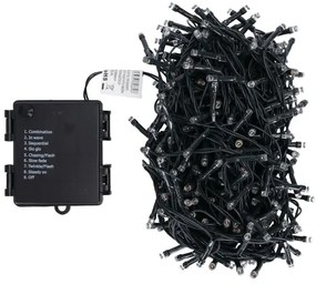 Aigostar - LED kültéri karácsonyi fényfüzér 500 LED/8 üzemmód 4xAA 25,3 m többszínű