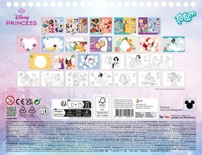 Disney Hercegnők Story puzzle matrica és színező szett