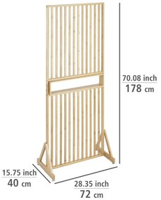 Natúr színű bambusz paraván Kailua – Wenko