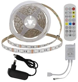 Optonica Beltéri SMD LED Szalag Szett Távirányítóval RGB 2400lm 300 LED 40W IP20 5m 4322