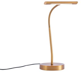Art Deco asztali lámpa bronz LED-del - Tableau