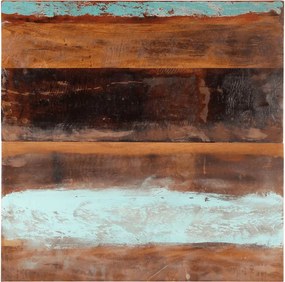 vidaXL négyszögű tömör újrahasznosított fa asztallap 80x80 cm 25-27 mm