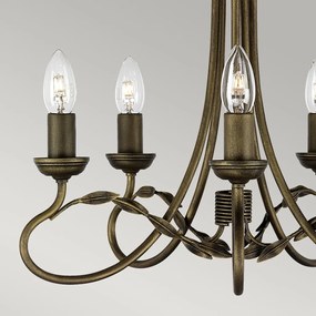 Elstead Lighting OLIVIA OV5-BLK-GOLD Csillár 5x60W/E14