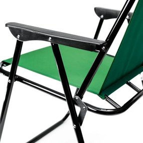Összecsukható kempingszék zöld
