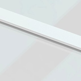 fehér edzett üveg és alumínium tolóajtó 90 x 205 cm