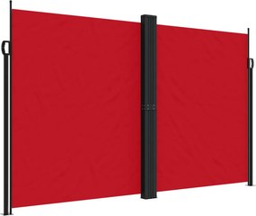 vidaXL piros behúzható oldalsó napellenző 200 x 1200 cm