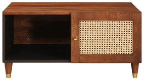 Dohányzóasztalok Barna 80 x 50 x 40 cm Kanna és tömör mango fa