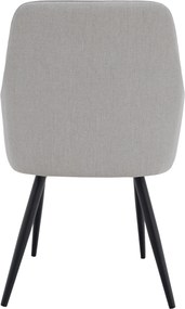 Design fotel, világosszürke/fekete, OSKOR