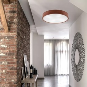 Mennyezeti lámpa NATURAL 4xE27/60W/230V ø 57,5 cm fenyő/barna