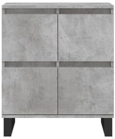 betonszürke szerelt fa tálalószekrény 60 x 35 x 70 cm