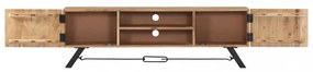 vidaXL tömör akácfa TV-szekrény 140 x 30 x 45 cm