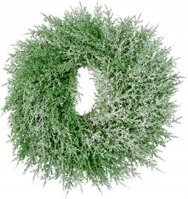 Ciprus Koszorú Ajtódísz Havas Karácsonyi Dísz 40 CM