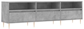 betonszürke szerelt fa TV-szekrény 150x30x44,5 cm