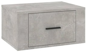 Betonszürke falra szerelhető éjjeliszekrény 50 x 36 x 25 cm