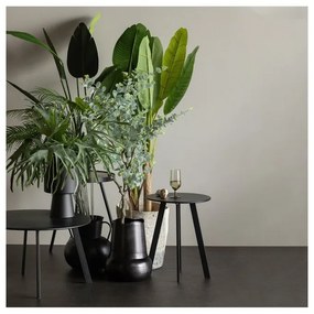 Fer fekete kerti tárolóasztal, ø 70 cm - WOOOD