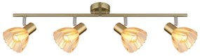 Globo 54315M-4 - Spotlámpa ZACHERY 4xE14/40W/230V arany