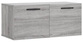 vidaXL szürke sonoma színű szerelt fa faliszekrény 80 x 36,5 x 35 cm