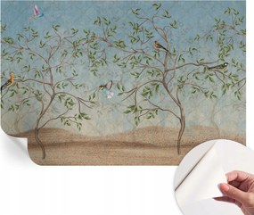 Öntapadós tapéta Falfestmény Prémium Madarak a fákon 104x70 cm