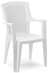 Parla 4 személyes Kerti Bútor Szett Kingston székkel - Fehér SX