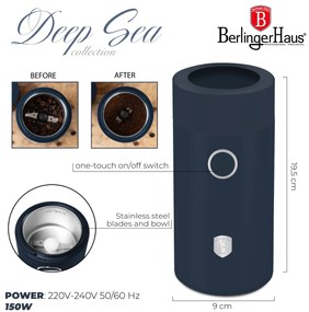 Elektromos kávédaráló 150 W Deep Sea Collection