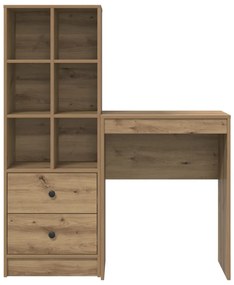 Íróasztal Tárolóval Artisan tölgy Forgácslap