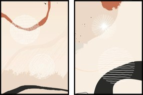 Grafika képek poszter diptikus absztrakt 60x90cm