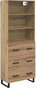 vidaXL Magasfiú fiókkal Artisan tölgy 69,5 x 34 x 180 cm Faanyag