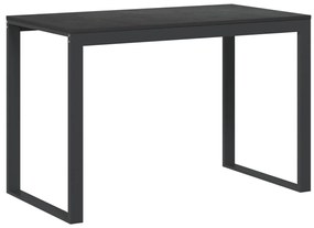 fekete forgácslap számítógépasztal 110 x 60 x 73 cm