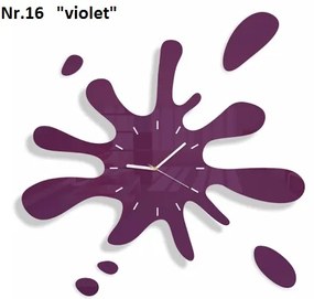 Modern falióra fröccsenő formájú Lila