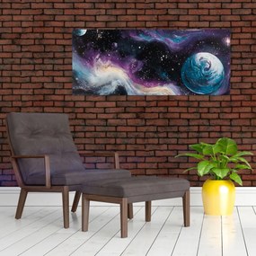 Kép - Festett univerzum (120x50 cm)