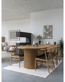 Boavista ovális étkezőasztal 210x100 cm tölgy