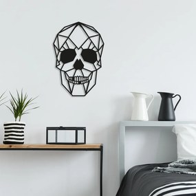Skull fém fali dekoráció, 35×50 cm
