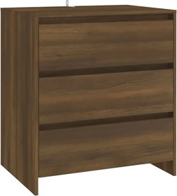 vidaXL barna tölgyszínű szerelt fa tálalószekrény 70x41x75 cm