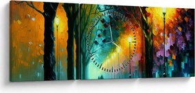 Kép - Éjszakai séta (órával) (90x30 cm)