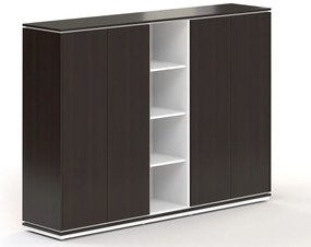 Creator magas gardrób 202,2 x 44,5 x 150,7 cm, fehér / wenge