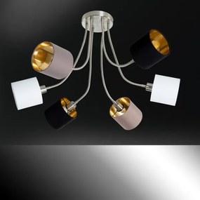 Wofi 9609.06.10.9000 - Csillár rúdon CHARME 6xE14/40W/230V